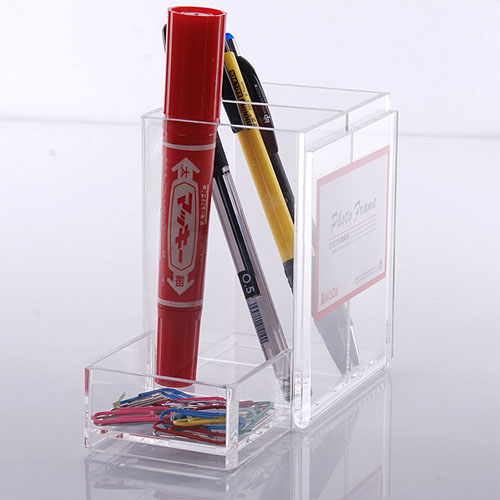 #Model-XI8039透明亞加力筆架 文具架 筆筒
