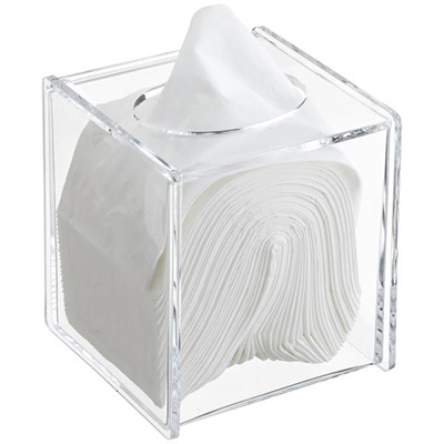 方形亞加力紙巾盒