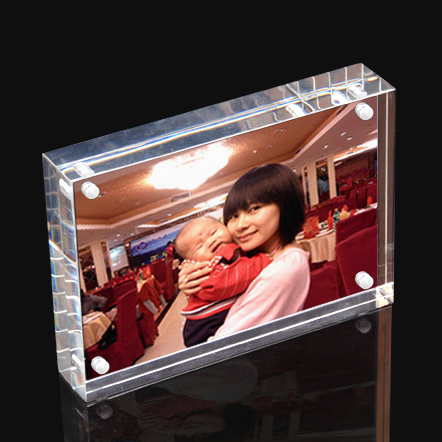 #Model-XI6150透明水晶亞加力相框磁鐵相架